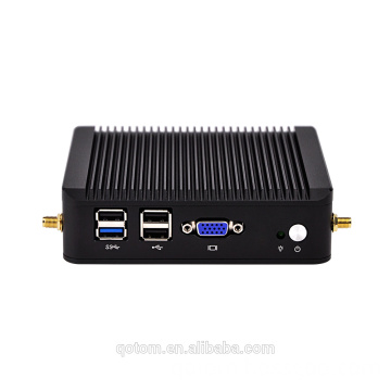 2017 Cheap Quad core 4 1000M LAN Network computer X86 Fanless 1080P Q190G4U